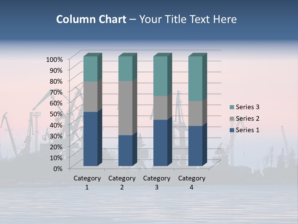 Industry Dock Night PowerPoint Template