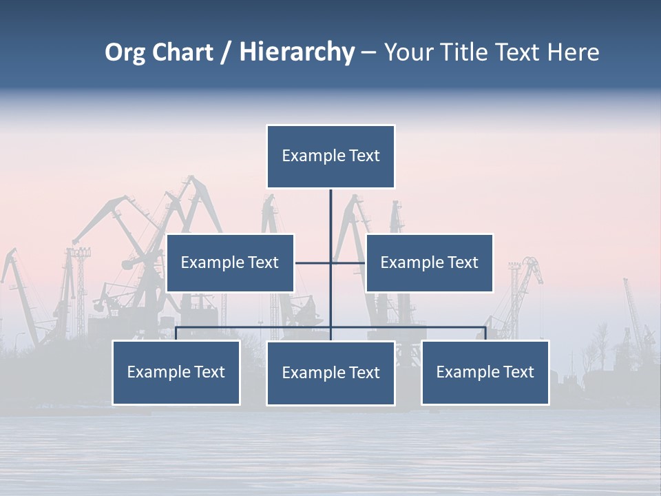 Industry Dock Night PowerPoint Template