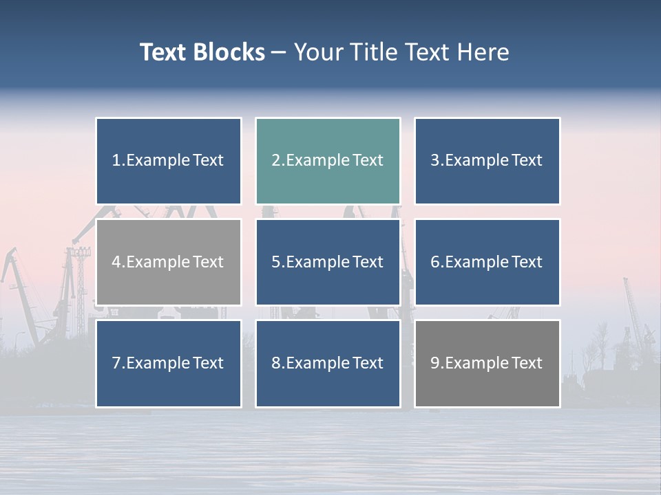 Industry Dock Night PowerPoint Template