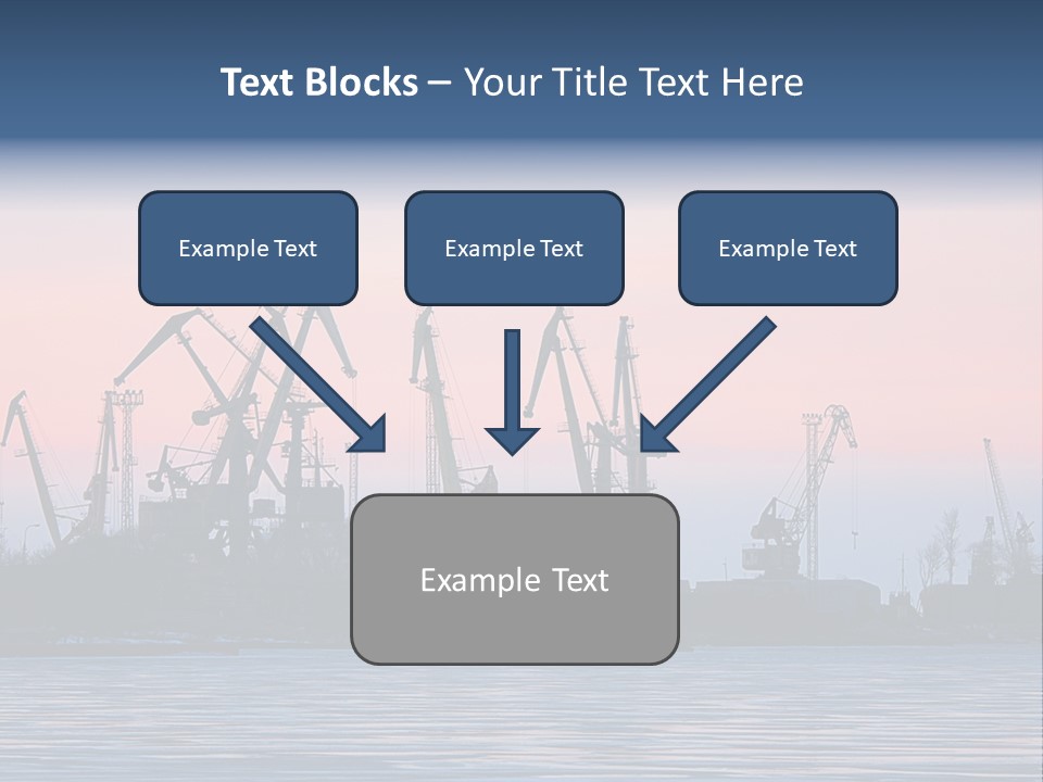 Industry Dock Night PowerPoint Template