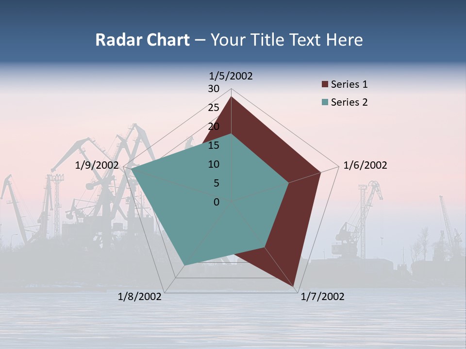 Industry Dock Night PowerPoint Template