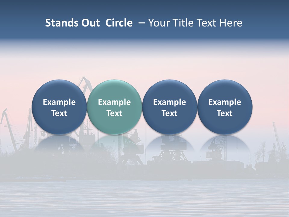 Industry Dock Night PowerPoint Template