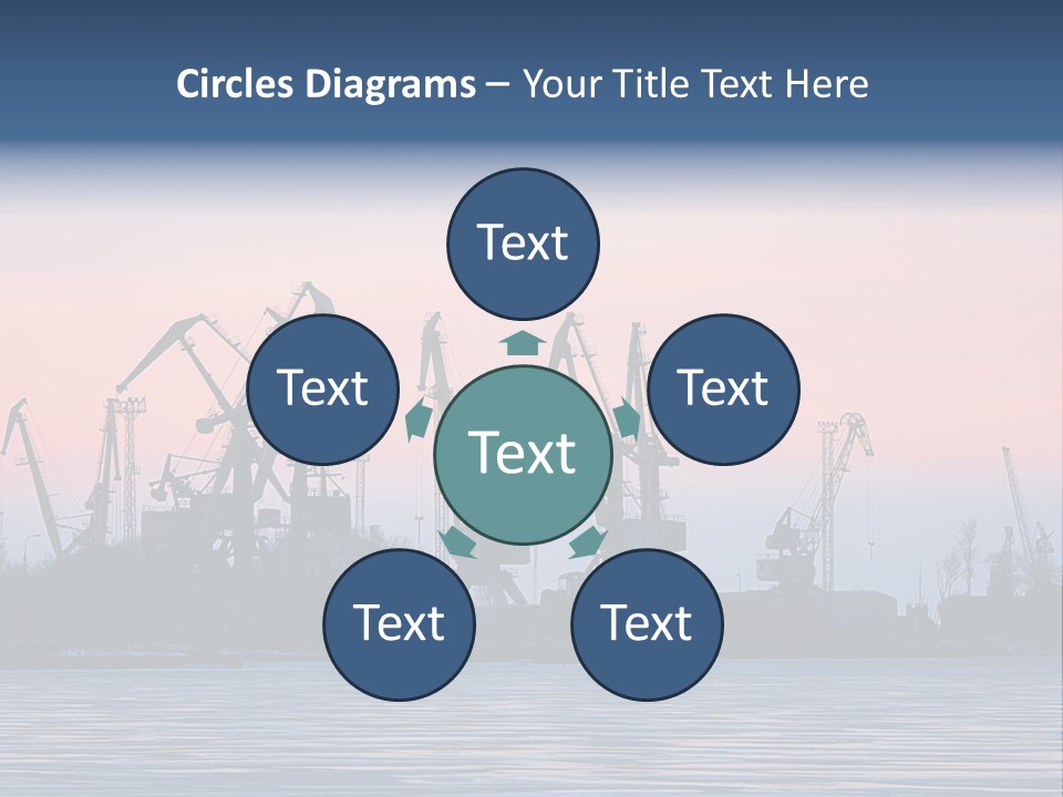 Industry Dock Night PowerPoint Template