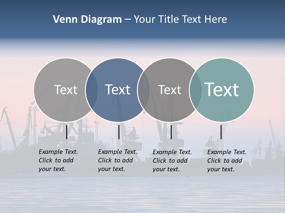 Industry Dock Night PowerPoint Template