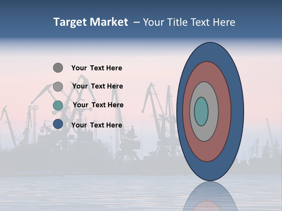 Industry Dock Night PowerPoint Template