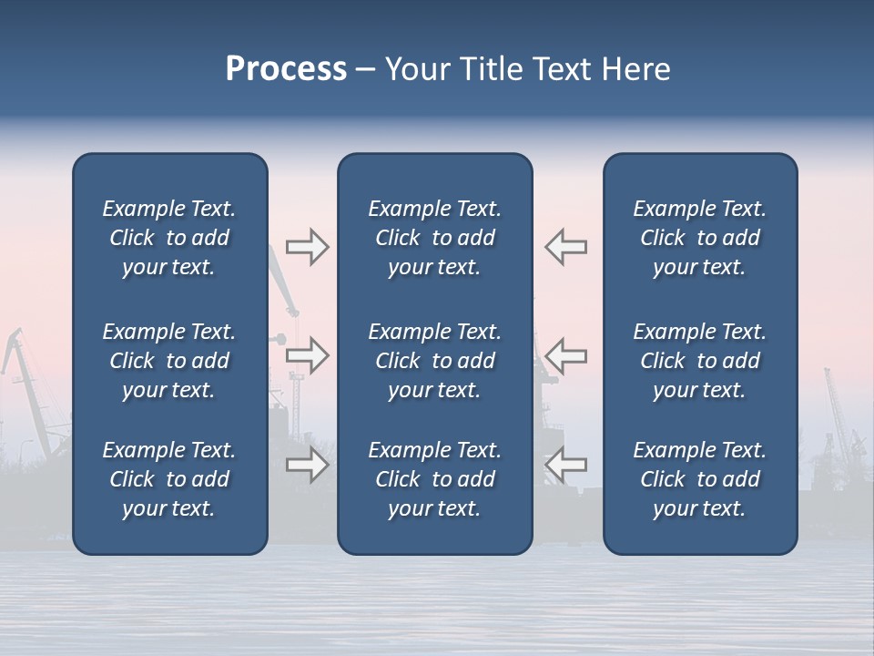 Industry Dock Night PowerPoint Template