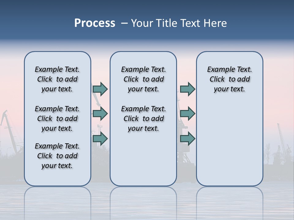 Industry Dock Night PowerPoint Template