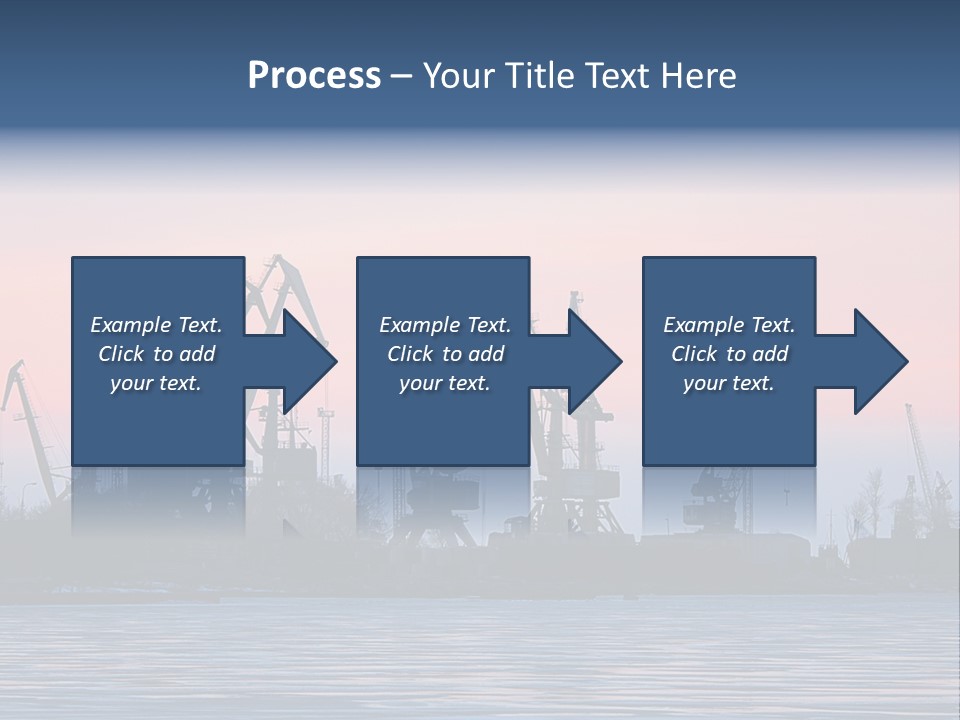 Industry Dock Night PowerPoint Template