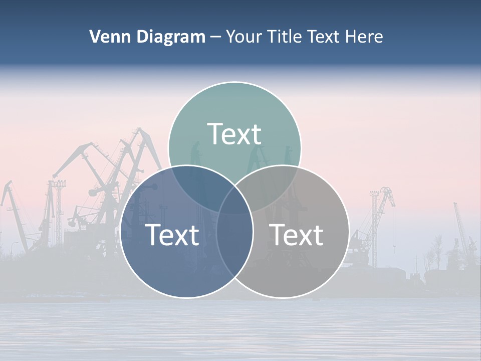 Industry Dock Night PowerPoint Template