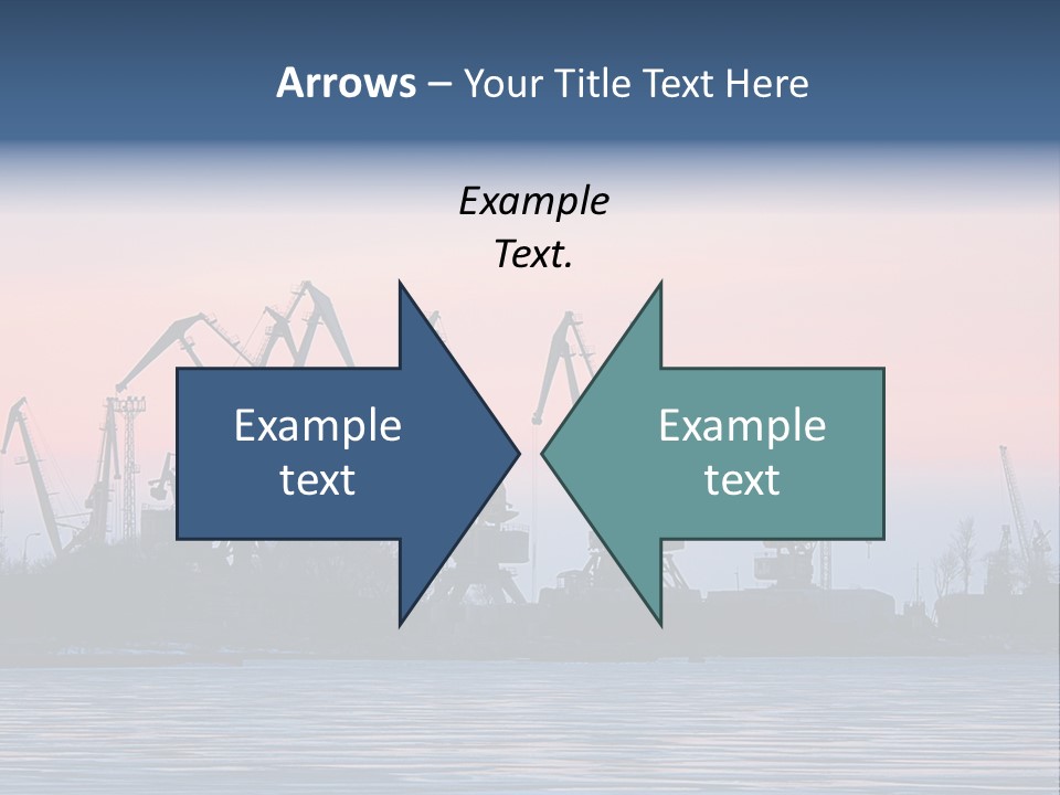 Industry Dock Night PowerPoint Template