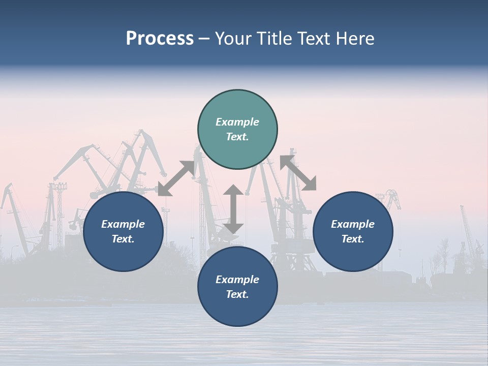 Industry Dock Night PowerPoint Template