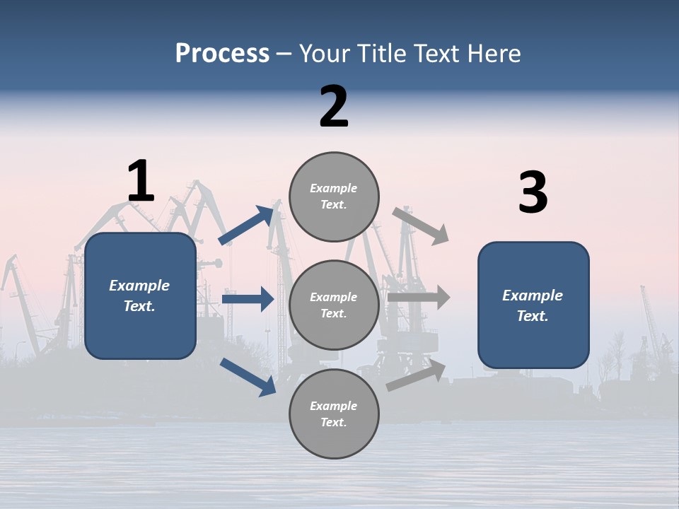 Industry Dock Night PowerPoint Template
