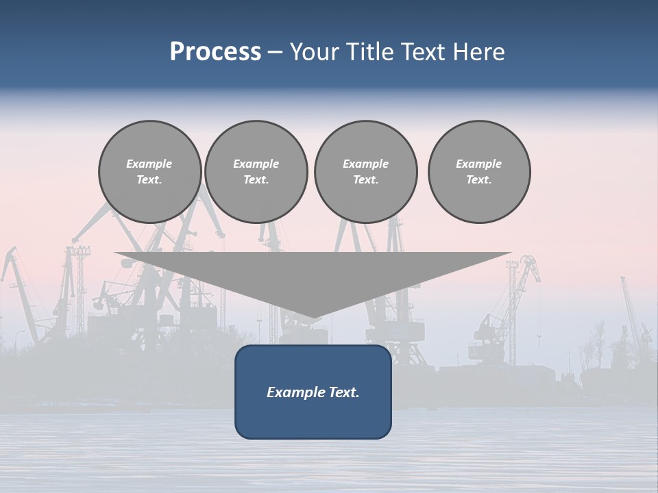Industry Dock Night PowerPoint Template