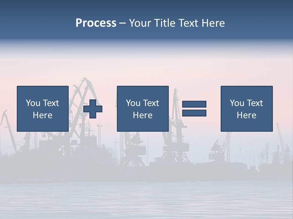 Industry Dock Night PowerPoint Template
