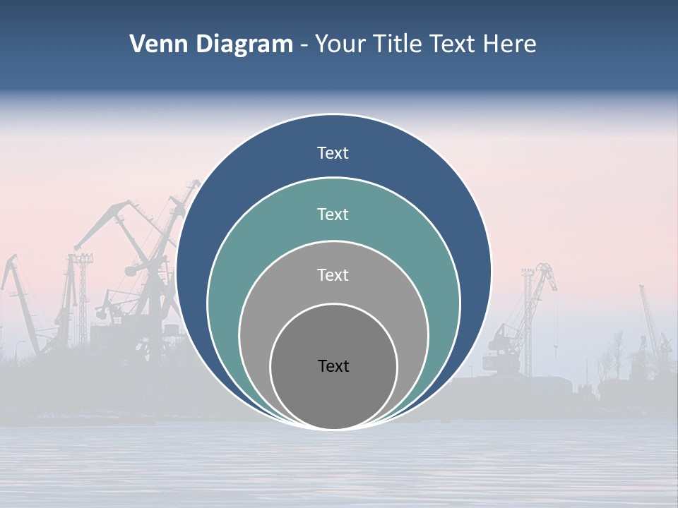 Industry Dock Night PowerPoint Template