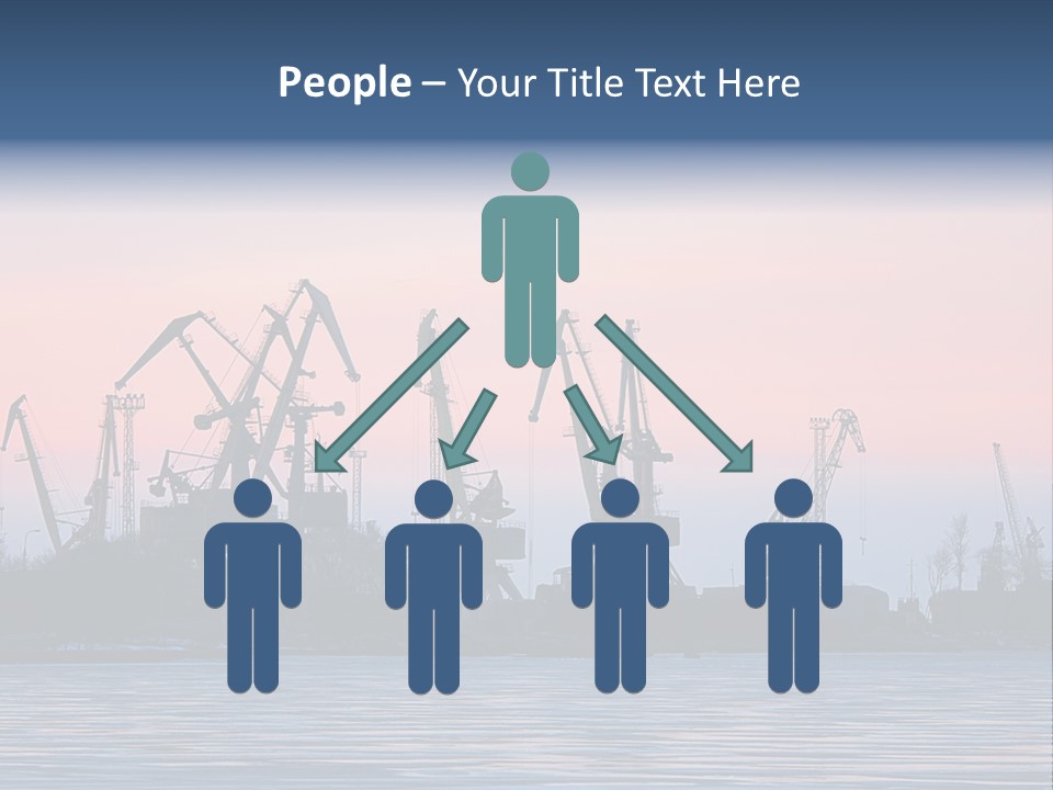 Industry Dock Night PowerPoint Template