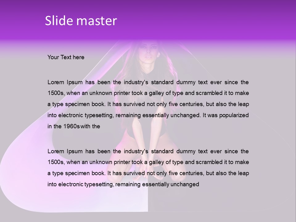 Leg Makeup Bright PowerPoint Template