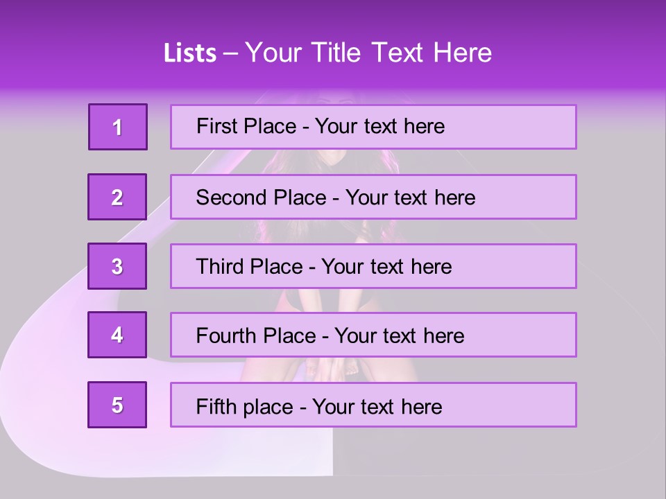Leg Makeup Bright PowerPoint Template
