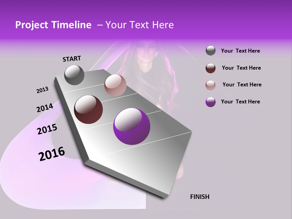 Leg Makeup Bright PowerPoint Template