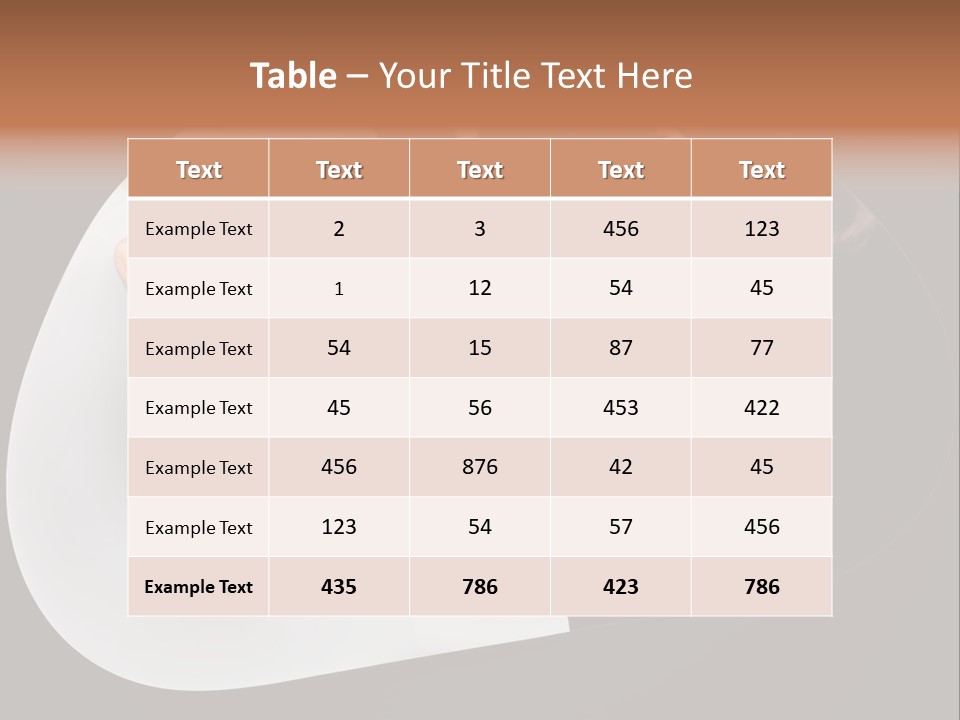 Lovely Pose Tender PowerPoint Template