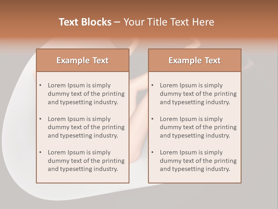 Lovely Pose Tender PowerPoint Template