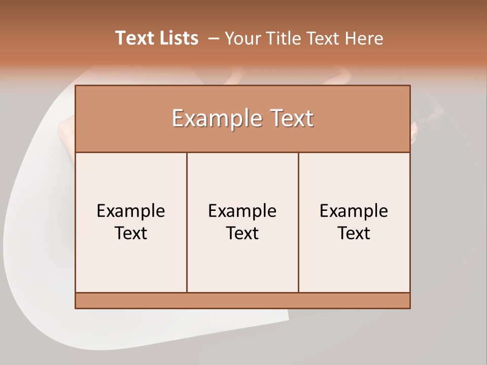 Lovely Pose Tender PowerPoint Template