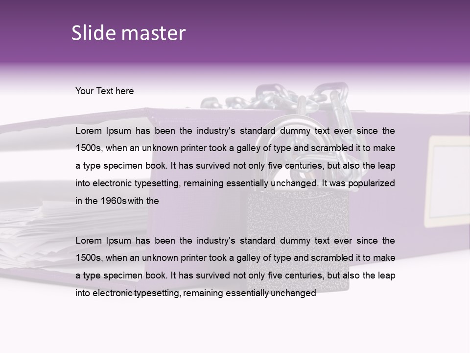 Background Protection Supply PowerPoint Template