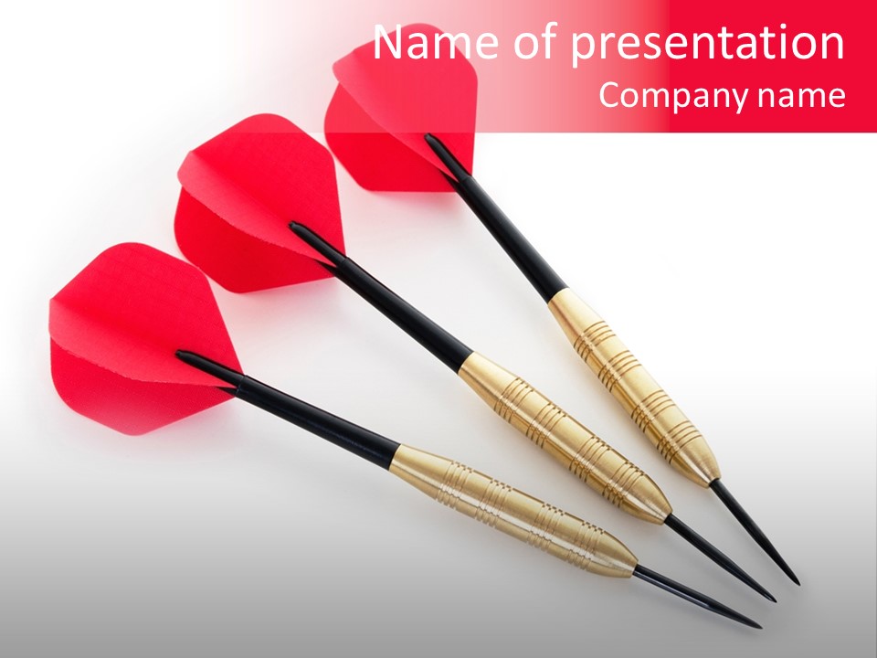 Play Red Set PowerPoint Template