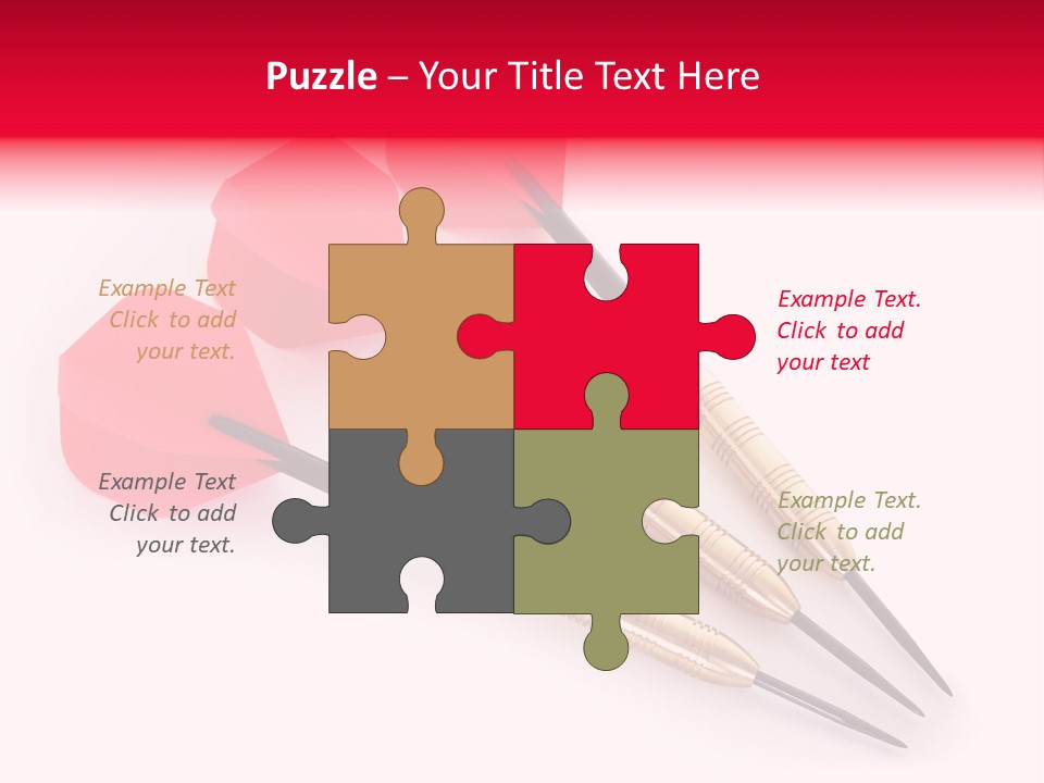 Play Red Set PowerPoint Template