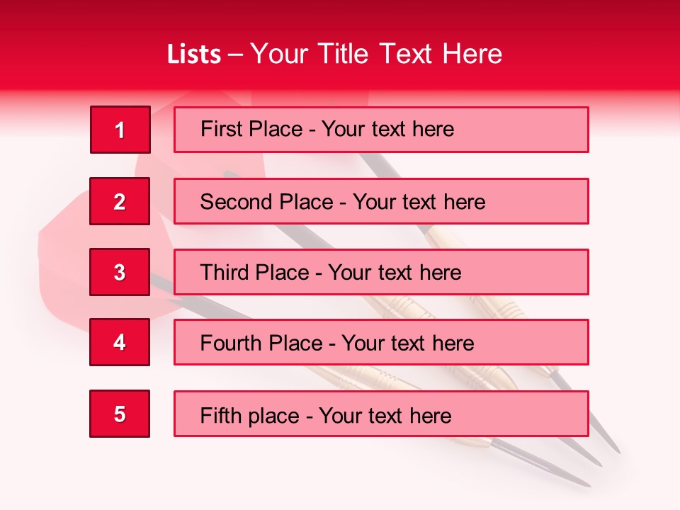 Play Red Set PowerPoint Template