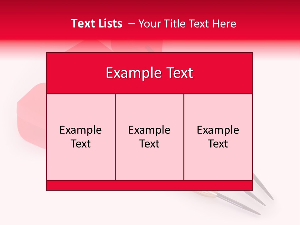 Play Red Set PowerPoint Template