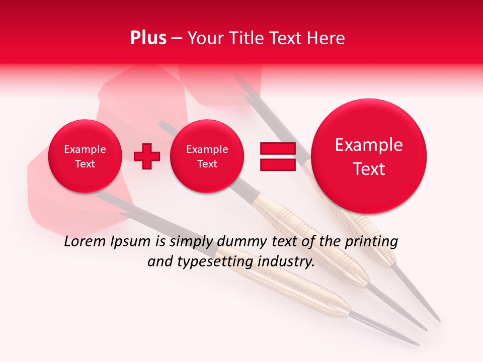 Play Red Set PowerPoint Template