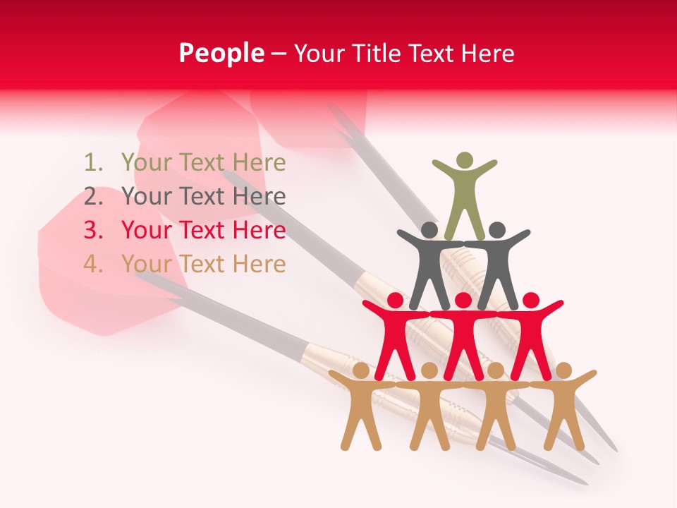Play Red Set PowerPoint Template