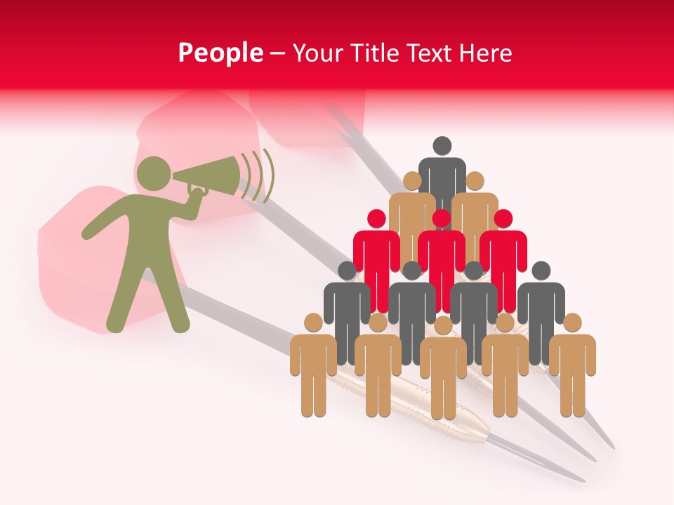 Play Red Set PowerPoint Template