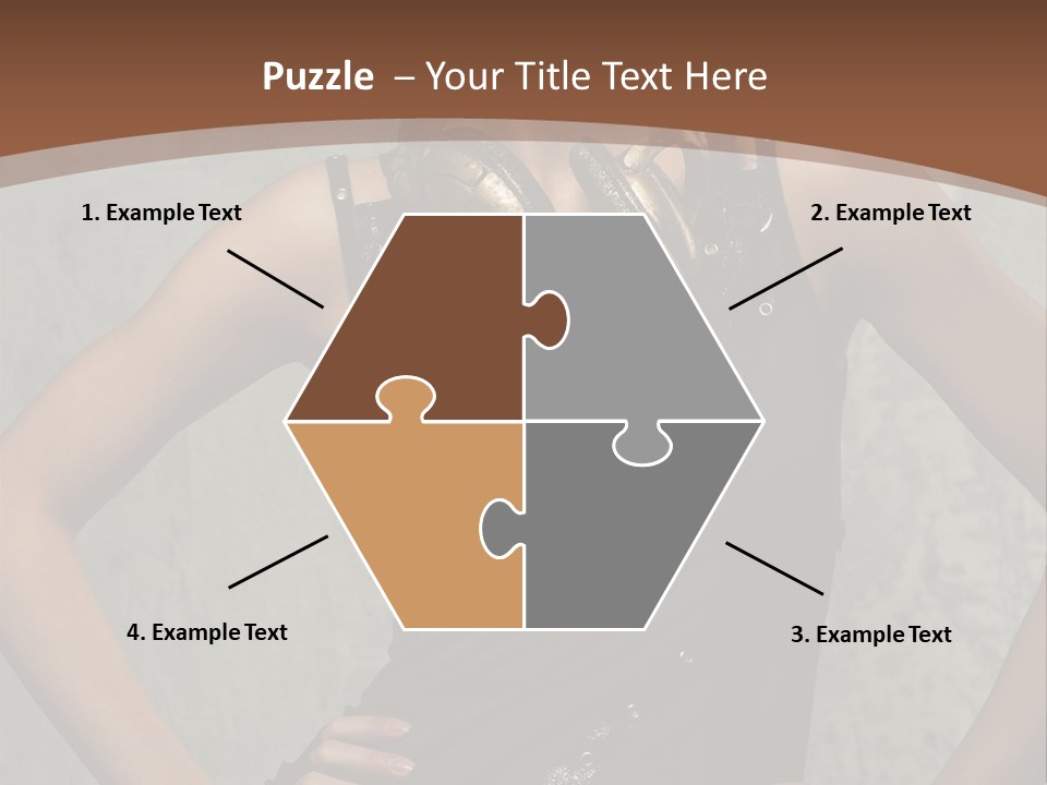 Aviator Headphones Posing PowerPoint Template