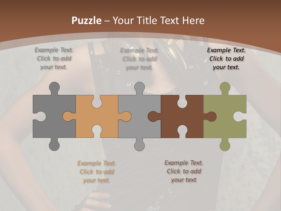 Aviator Headphones Posing PowerPoint Template