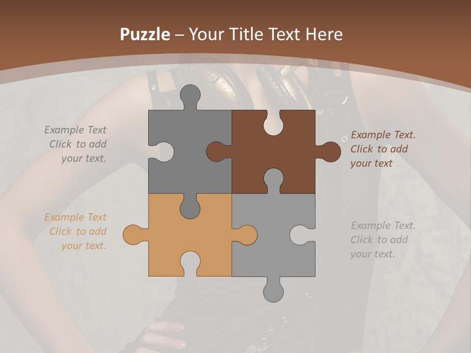 Aviator Headphones Posing PowerPoint Template