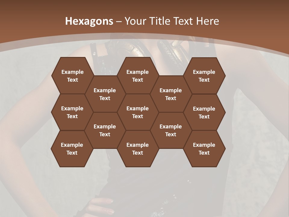 Aviator Headphones Posing PowerPoint Template