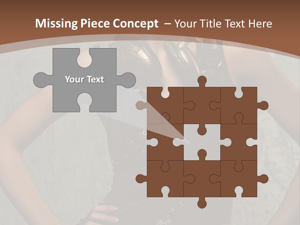 Aviator Headphones Posing PowerPoint Template