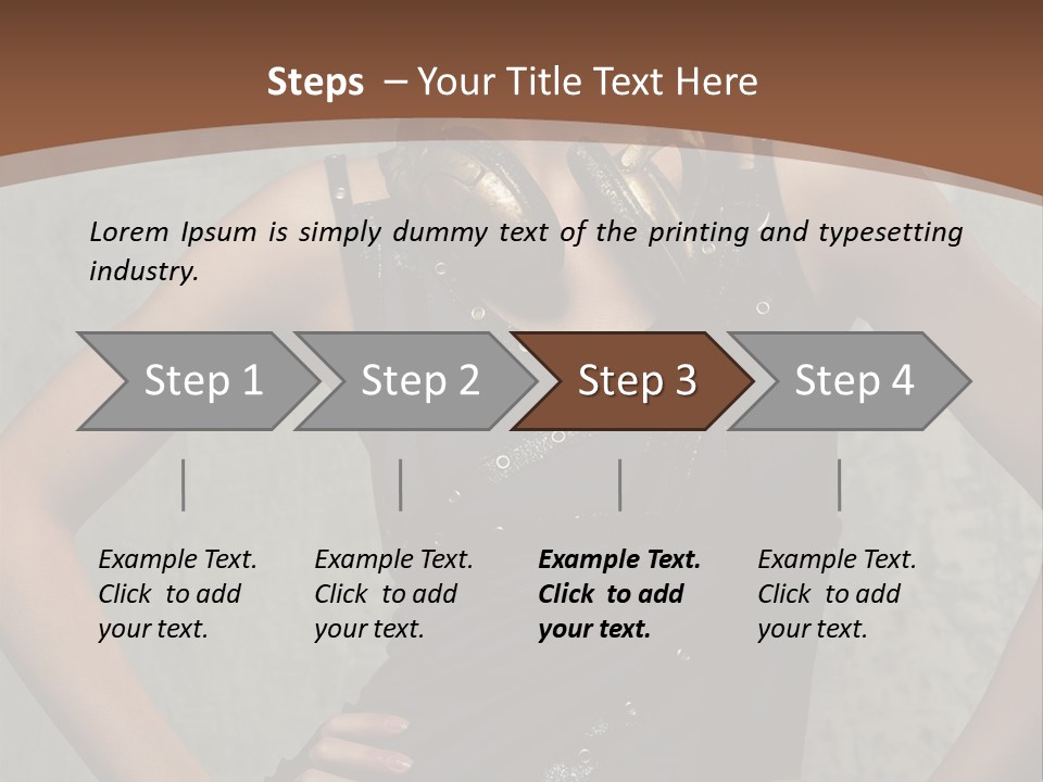 Aviator Headphones Posing PowerPoint Template