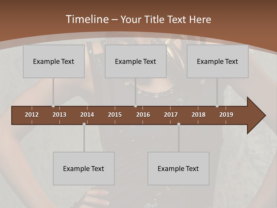 Aviator Headphones Posing PowerPoint Template