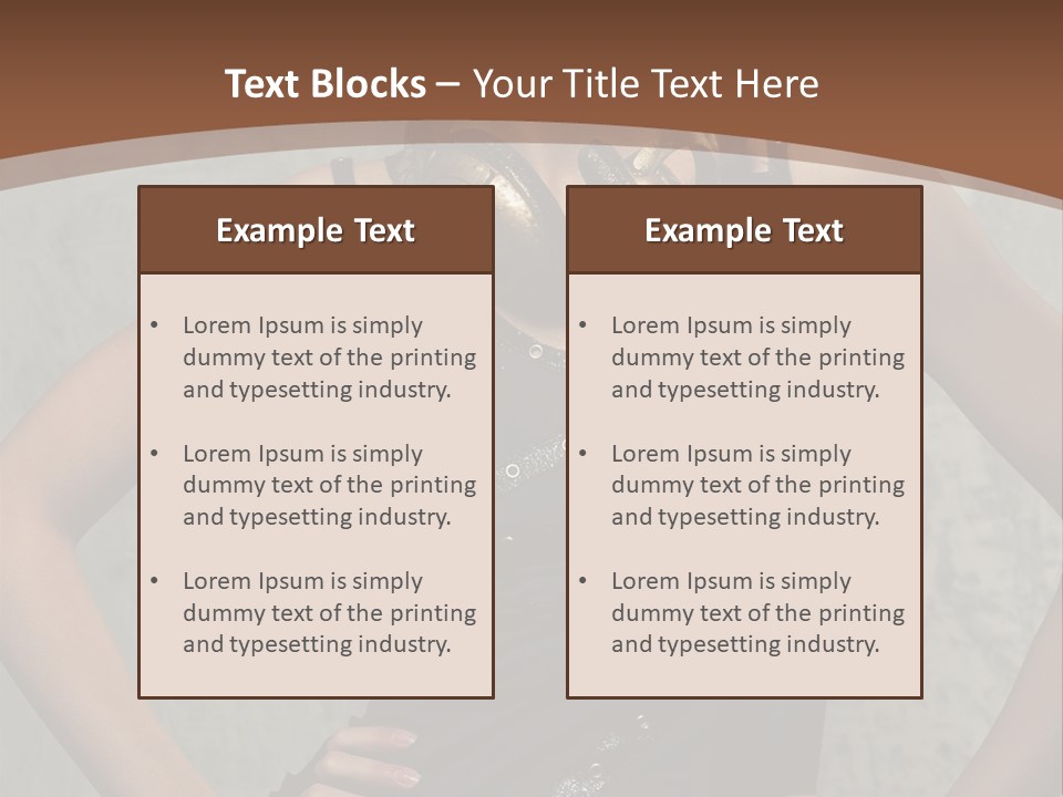 Aviator Headphones Posing PowerPoint Template