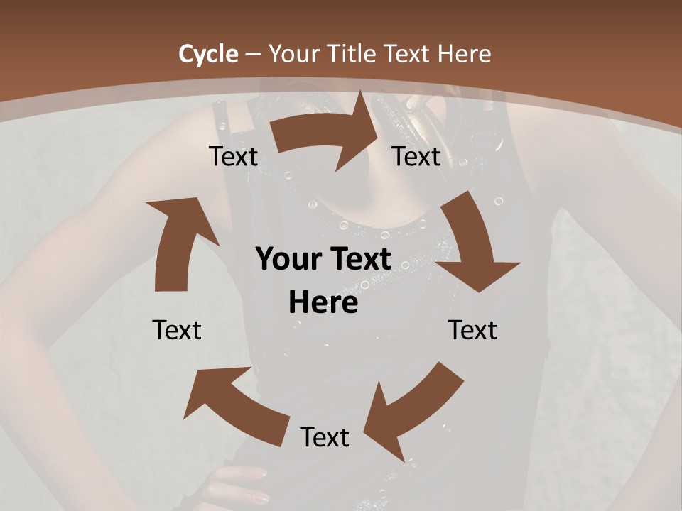 Aviator Headphones Posing PowerPoint Template