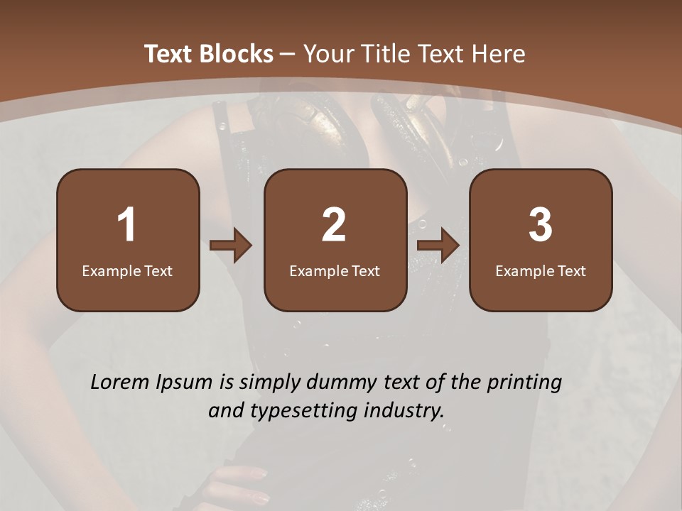 Aviator Headphones Posing PowerPoint Template