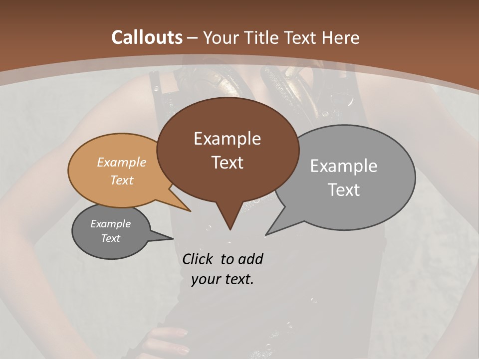 Aviator Headphones Posing PowerPoint Template