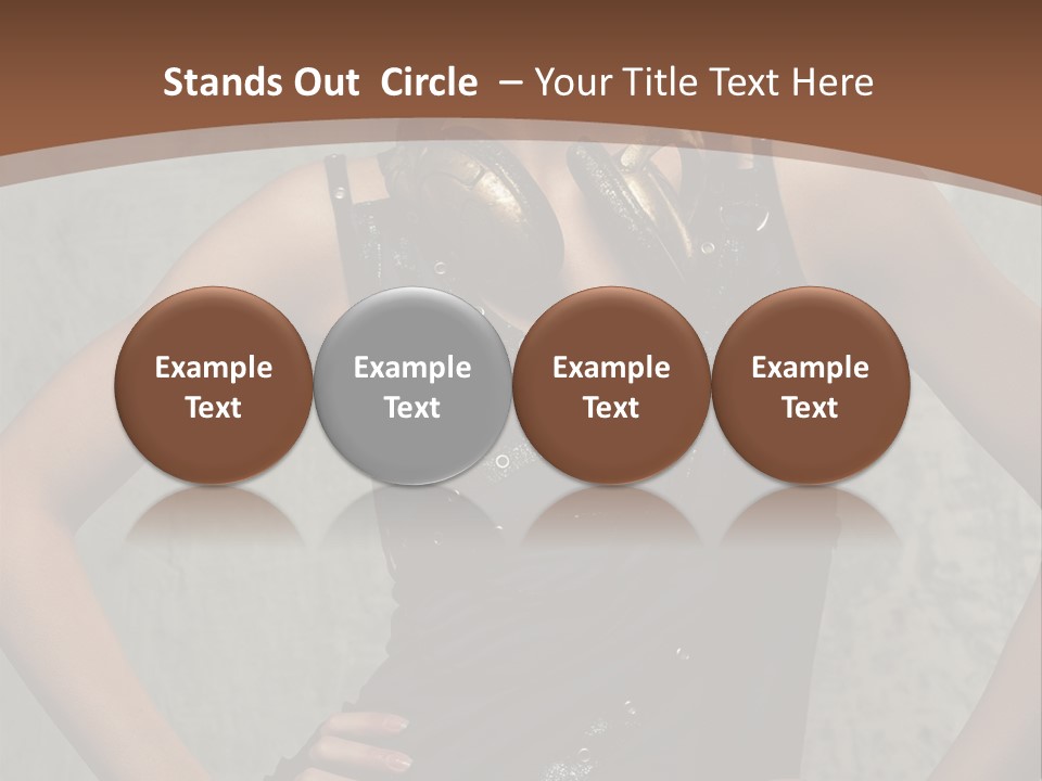 Aviator Headphones Posing PowerPoint Template