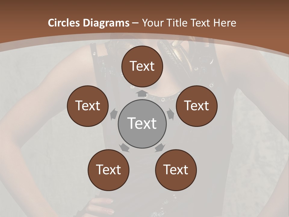 Aviator Headphones Posing PowerPoint Template