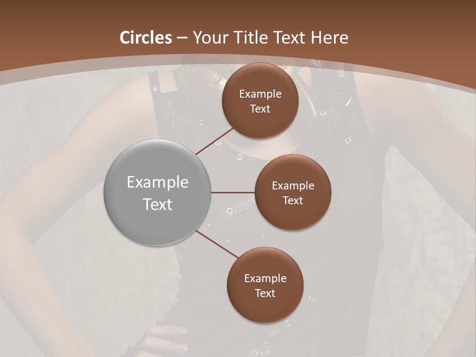 Aviator Headphones Posing PowerPoint Template