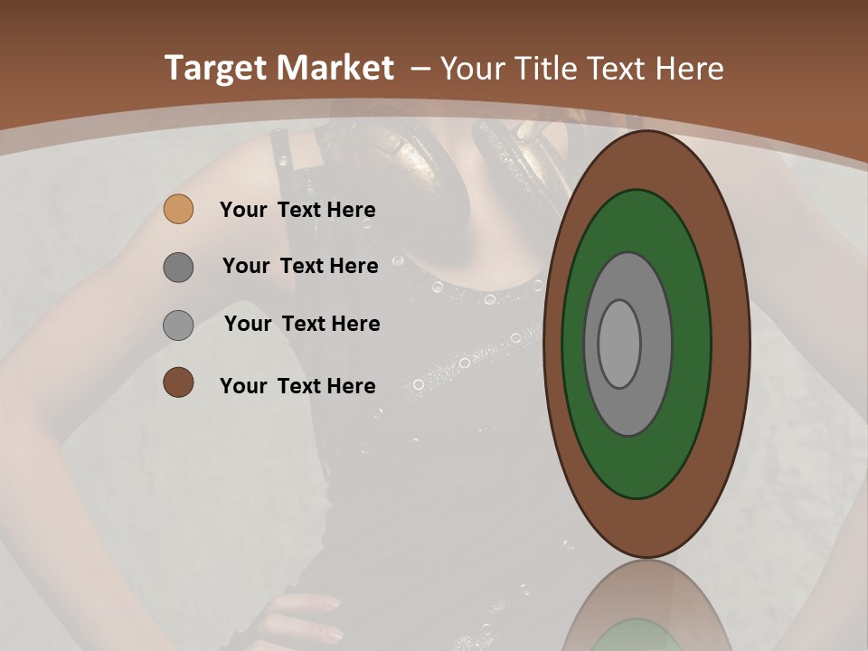 Aviator Headphones Posing PowerPoint Template