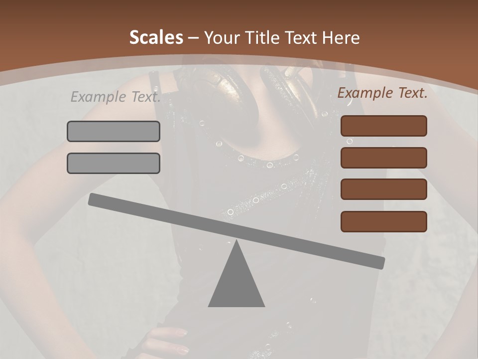Aviator Headphones Posing PowerPoint Template